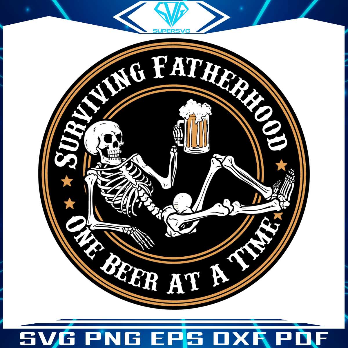 surviving-fatherhood-one-beer-at-a-time-skull-beer-svg
