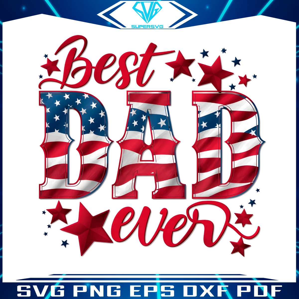 best-dad-ever-american-flag-png