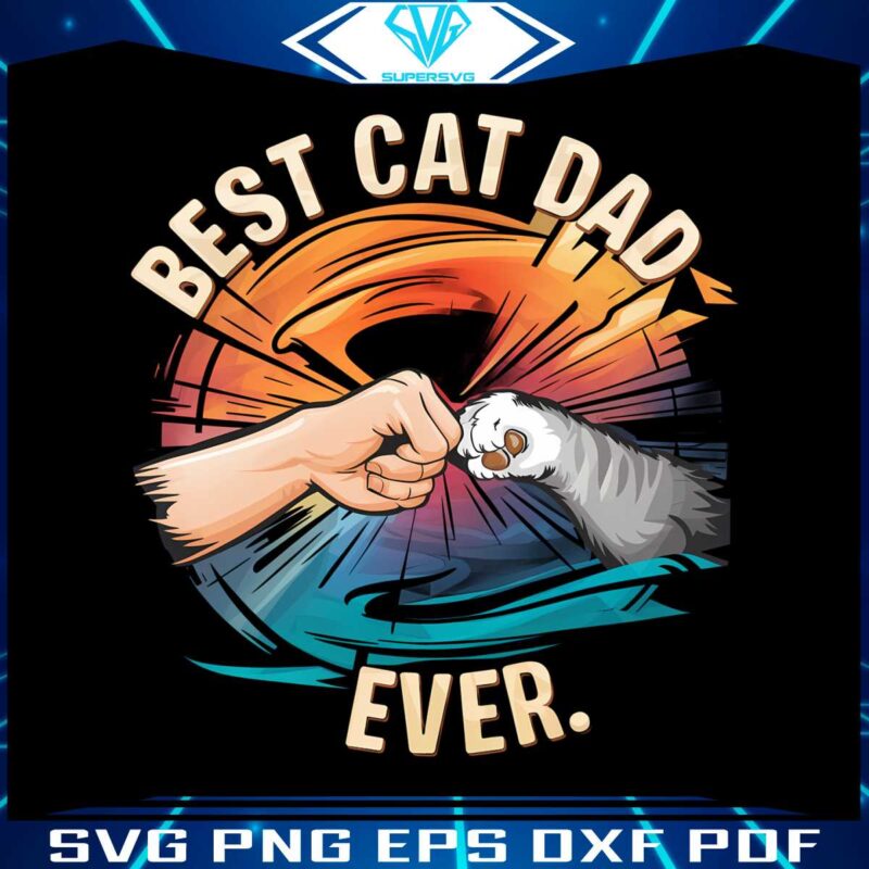 best-cat-dad-ever-cat-paw-png