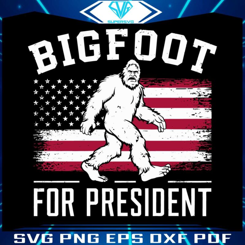 bigfoot-for-president-usa-flag-svg