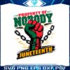 retro-property-of-nobody-juneteenth-black-history-svg