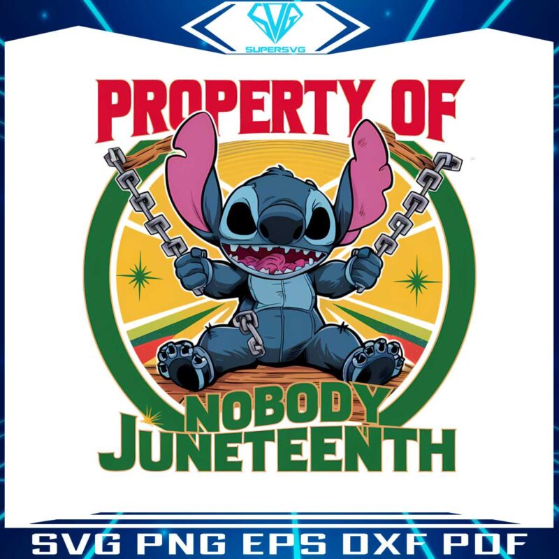 stitch-property-of-nobody-juneteenth-png