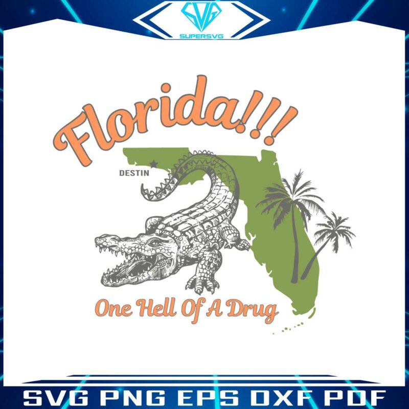 crocodile-florida-one-hell-of-a-drug-svg