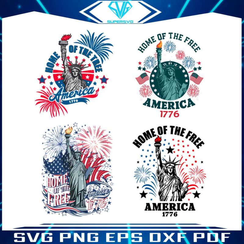 home-of-the-free-america-1776-svg-svg-png-bundle