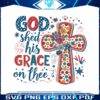 floral-cross-god-shed-his-grace-on-thee-png