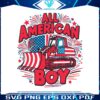 all-american-boy-patriotic-excavator-svg