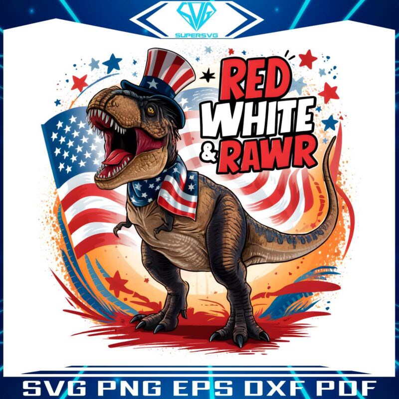tyrannosaurus-rex-red-white-and-rawr-png