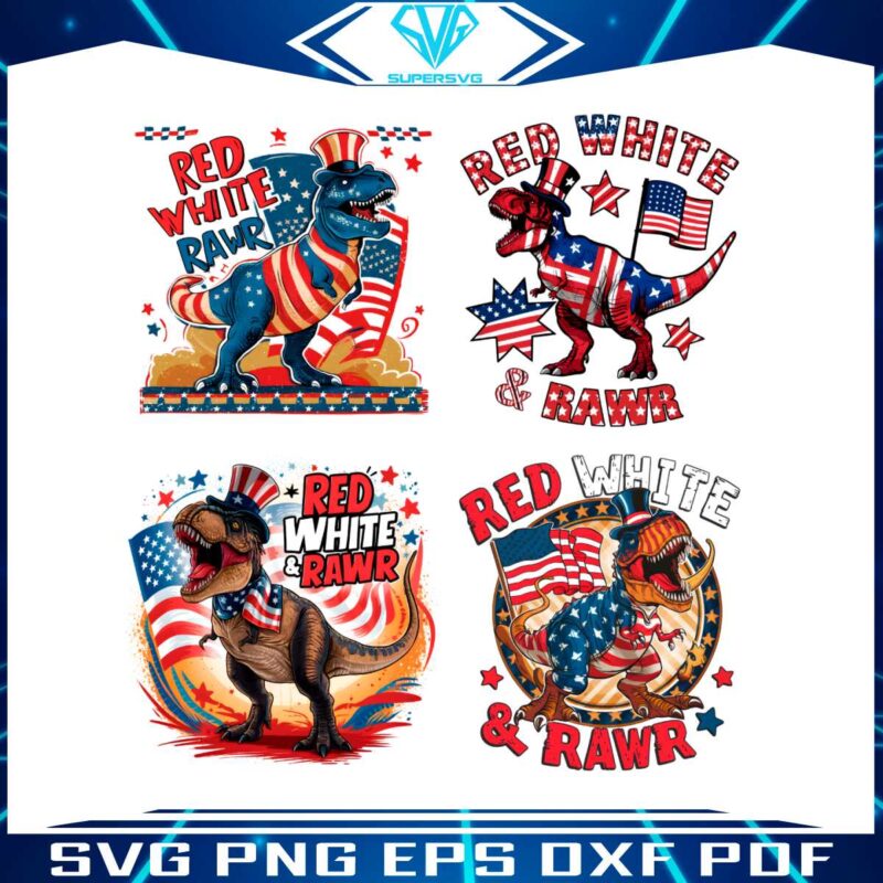 red-white-and-rawr-4th-of-july-png-bundle