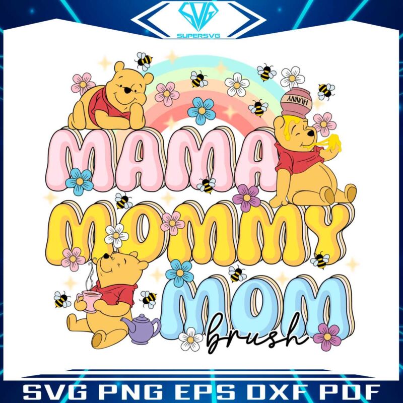 mama-mommy-mom-brush-winnie-the-pooh-png
