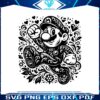 floral-super-mario-cartoon-character-svg