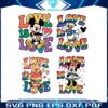 disney-characters-love-is-love-svg-bundle
