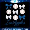 los-angeles-baseball-ribbon-bow-png