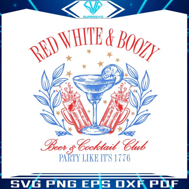 red-white-and-boozy-beer-and-cocktail-club-svg