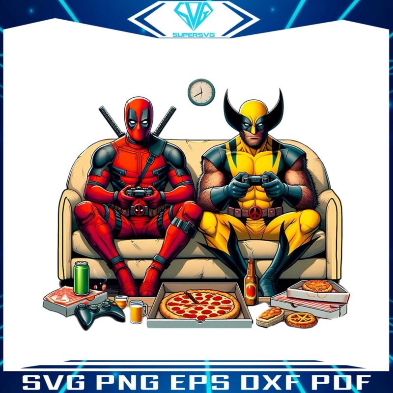 funny-deadpool-and-wolverine-playing-game-png