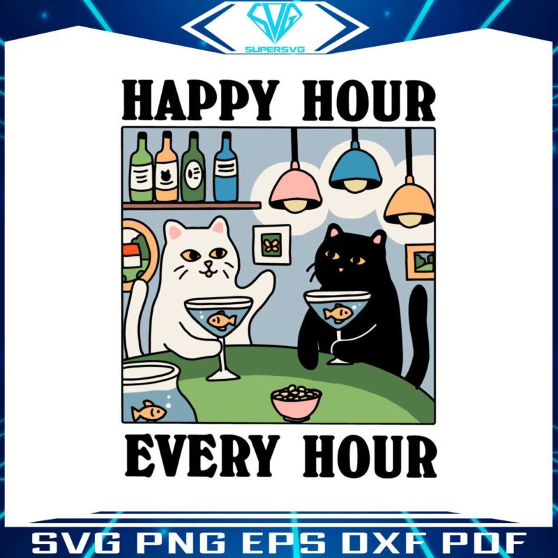 happy-hour-every-hour-cat-meme-svg