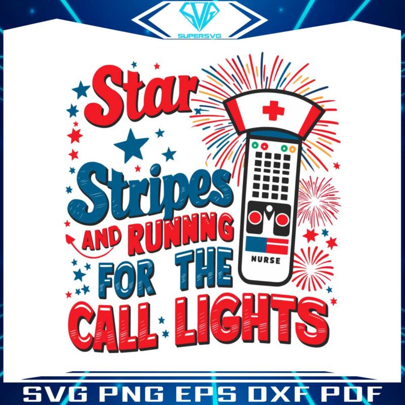 retro-stars-stripes-and-running-for-call-lights-svg