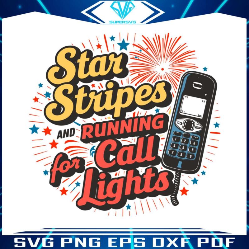 stars-stripes-and-running-for-call-lights-svg