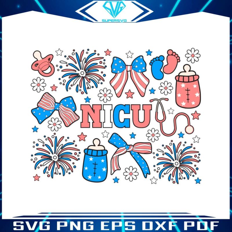 4th-of-july-nicu-nurse-doodles-svg
