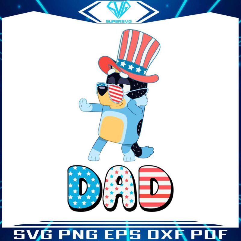 bluey-dog-dad-fourth-of-july-svg