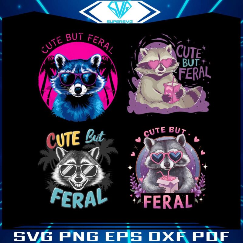 cute-but-feral-racoon-meme-png-bundle