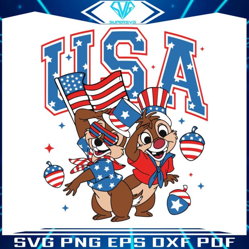 chip-and-dale-with-nuts-patriotic-usa-svg