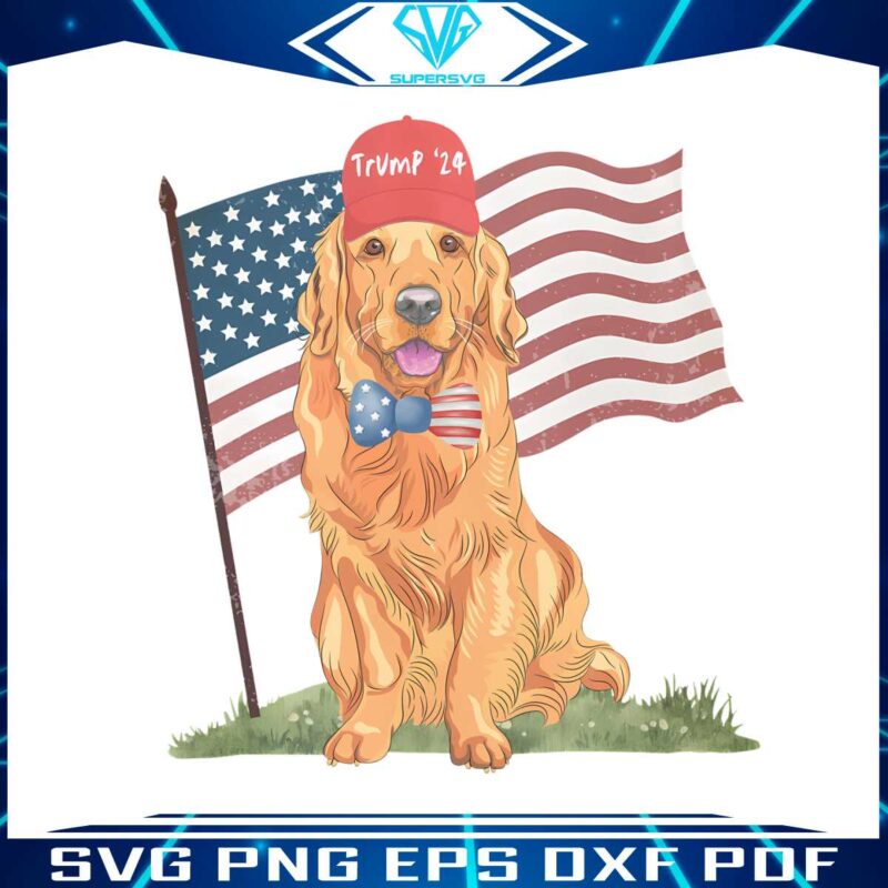 retro-trump-24-dog-usa-flag-png