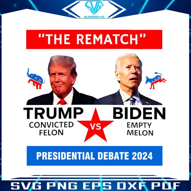 the-rematch-trump-vs-biden-presidential-debate-2024-png