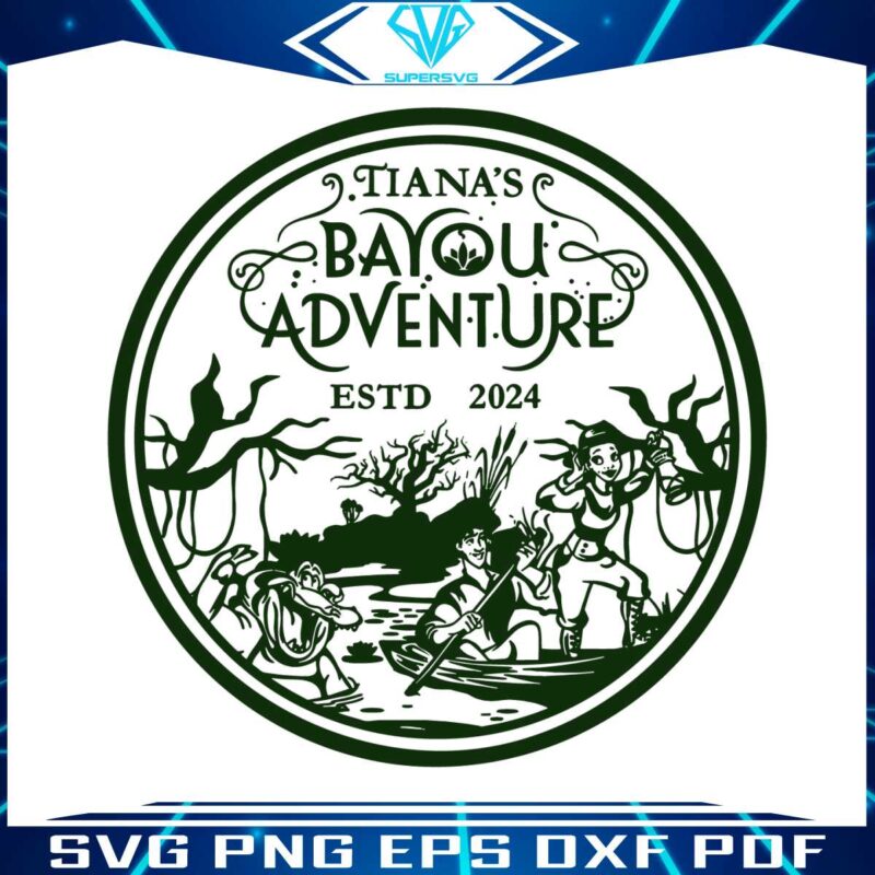 retro-tianas-bayou-adventure-magic-kingdom-disneyland-svg