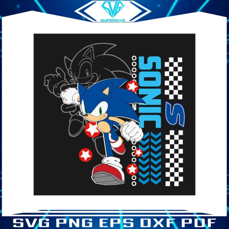 retro-sonic-the-hedgehog-cartoon-svg