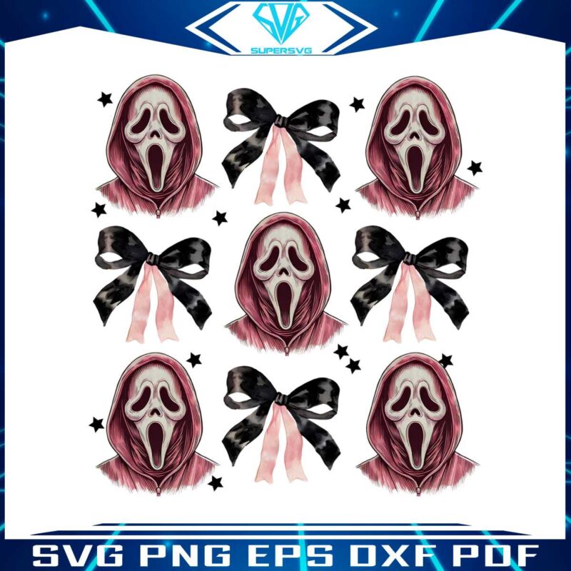 pink-halloween-coquette-bow-ghostface-scream-png
