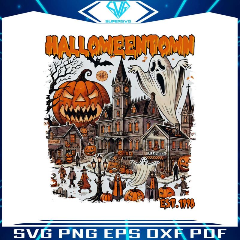 scary-halloweentown-est-1998-pumpkin-ghost-png