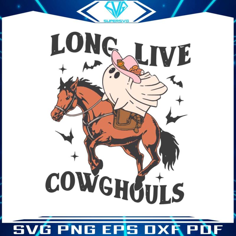 retro-long-live-cowghouls-ghost-svg