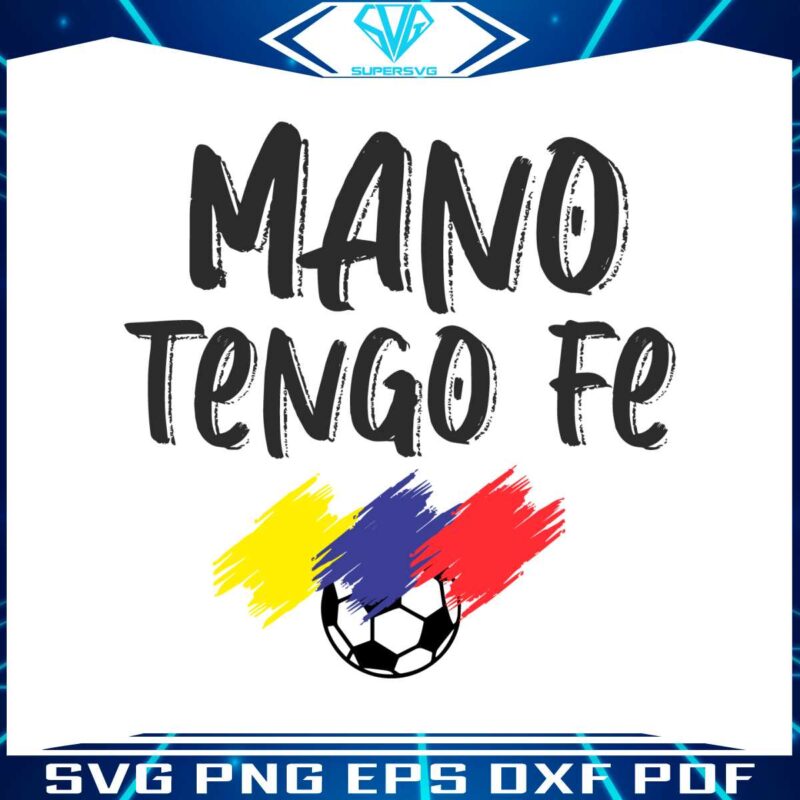 mano-tengo-fe-venezuela-soccer-svg