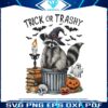 retro-trick-or-trashy-raccoon-witch-vibe-png