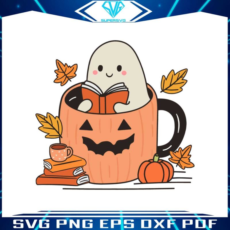 cute-bookish-ghost-pumpkin-autumn-vibes-svg