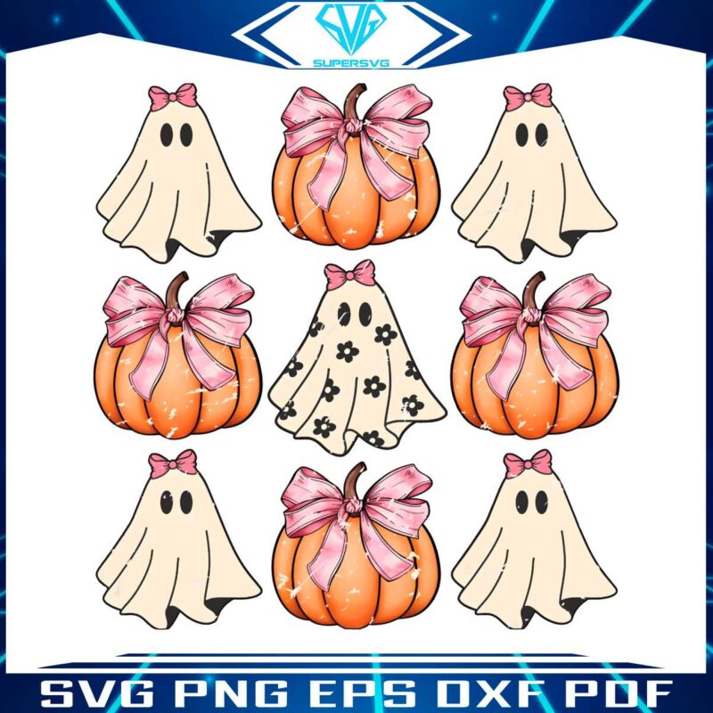 retro-halloween-ghost-pumpkin-pink-bow-png