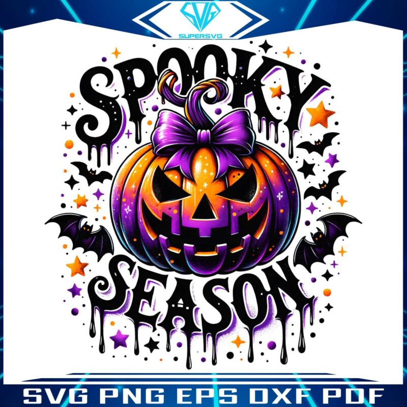 spooky-season-pumpkin-witchy-bats-png