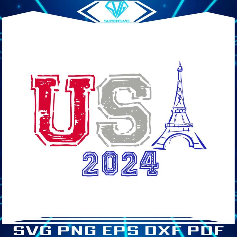 summer-olympics-usa-2024-paris-svg
