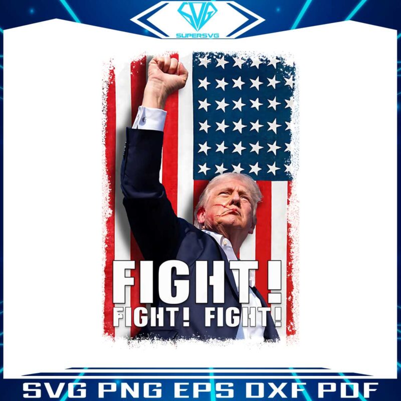 trump-fight-fight-fight-usa-flag-png