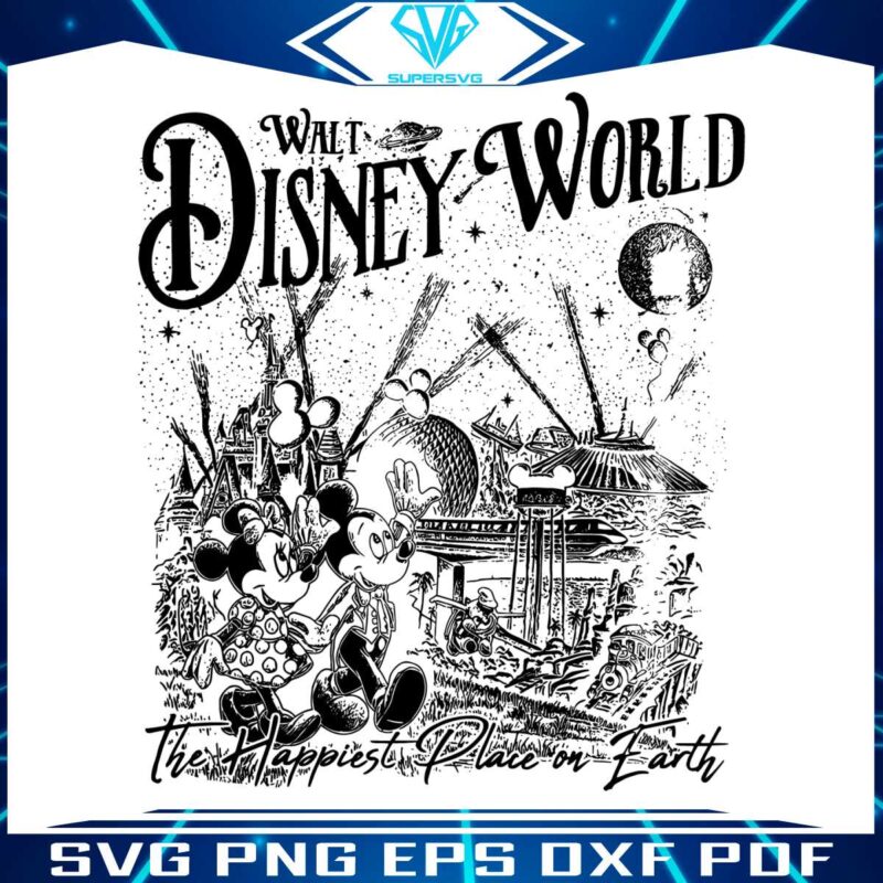 vintage-walt-disney-world-the-happiest-place-on-earth-svg