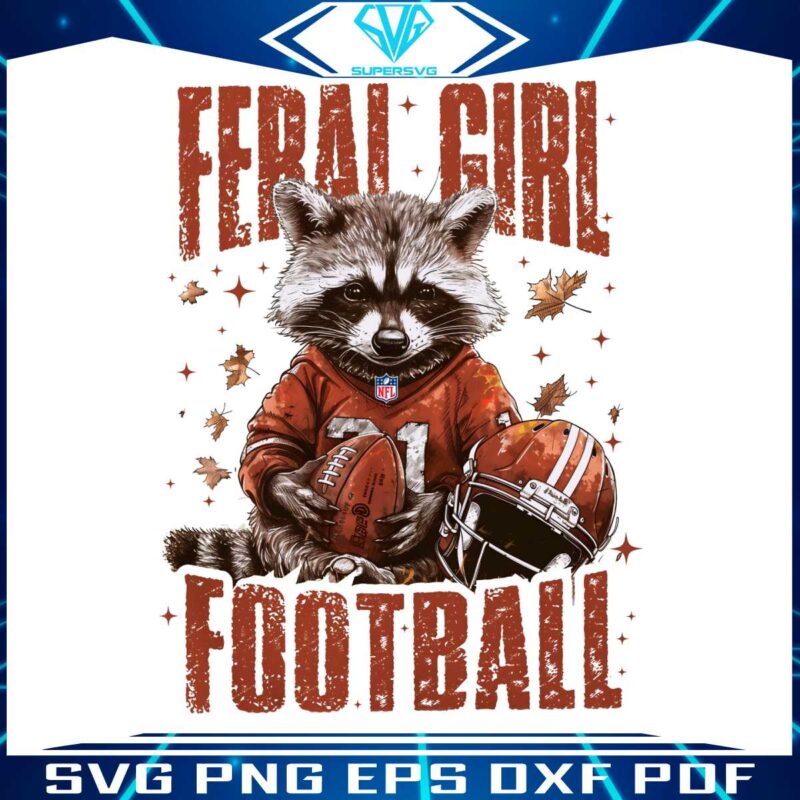 feral-girl-football-raccoon-autumn-png