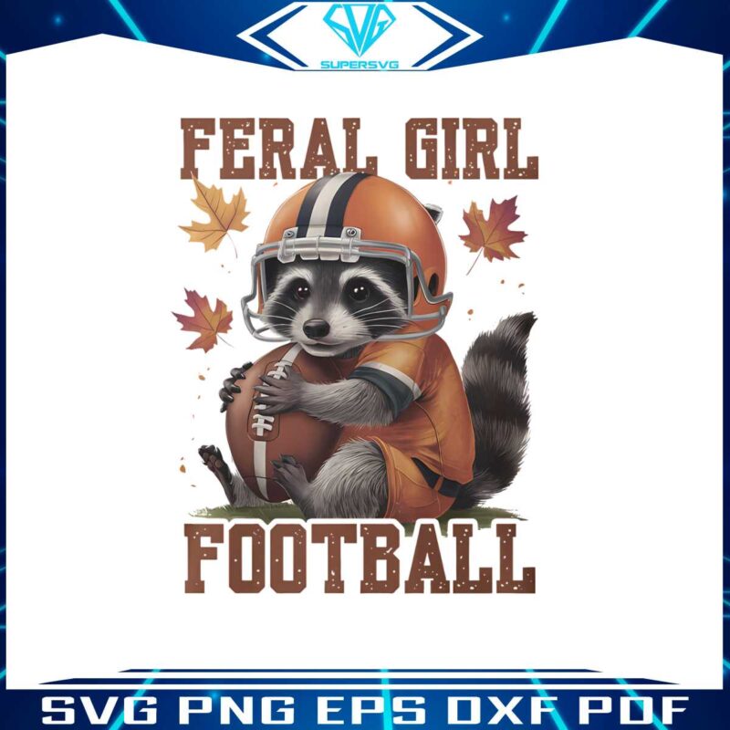 raccoon-feral-girl-football-fall-game-day-png