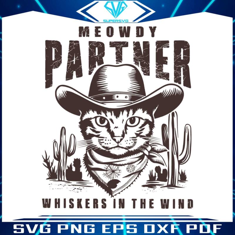 cowboy-cat-meowdy-partner-whiskers-in-the-wind-svg