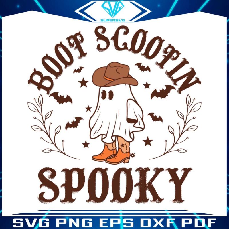 retro-boot-scoot-spooky-cowboy-ghost-svg