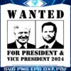 wanted-for-president-and-vice-president-2024-svg