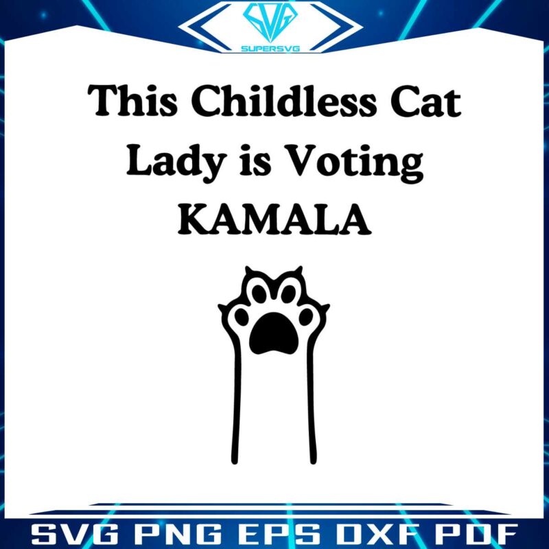 this-childless-cat-lady-is-voting-kamala-svg