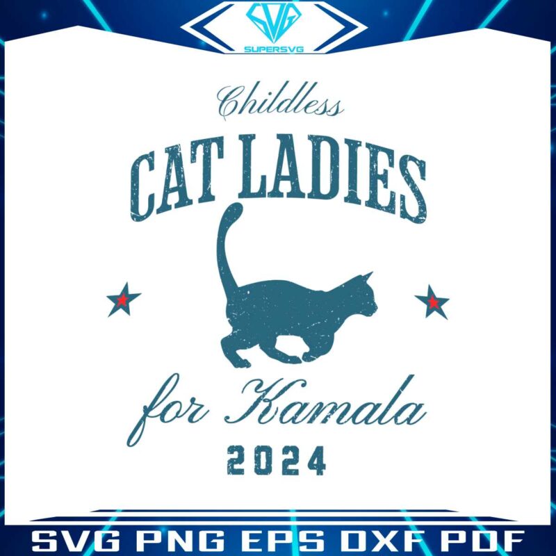 childless-cat-ladies-for-kamala-2024-svg