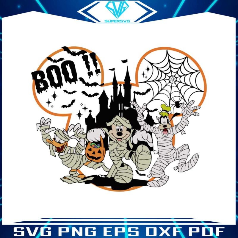 halloween-boo-mummies-mickey-and-friends-svg