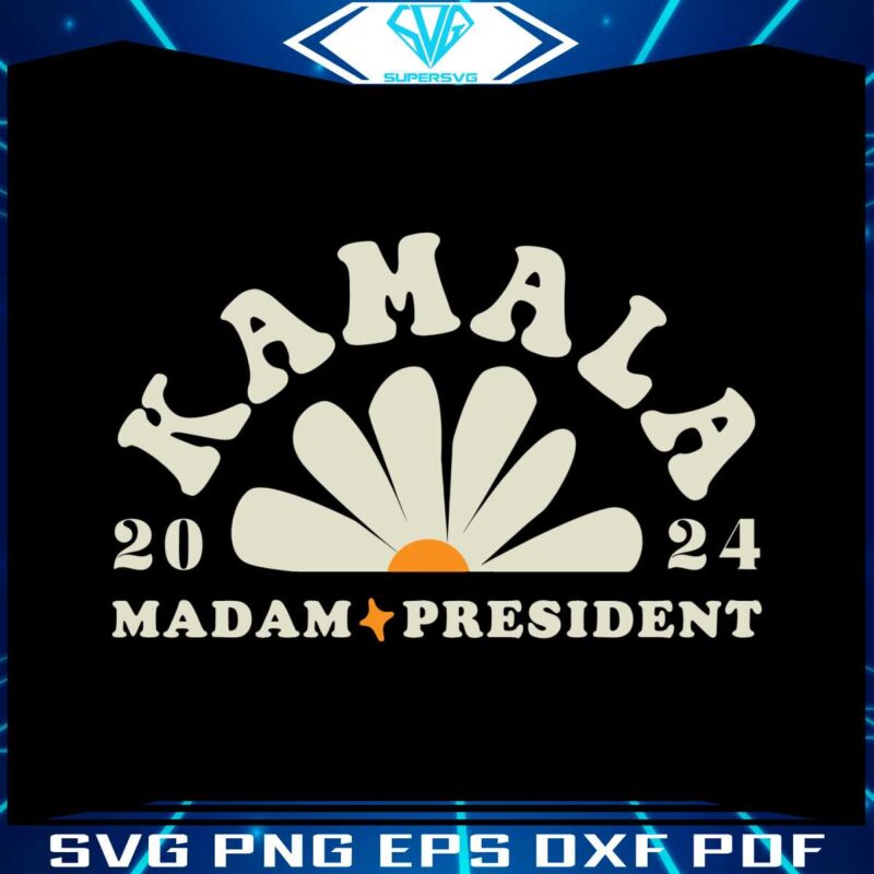 kamala-2024-madam-president-flower-svg