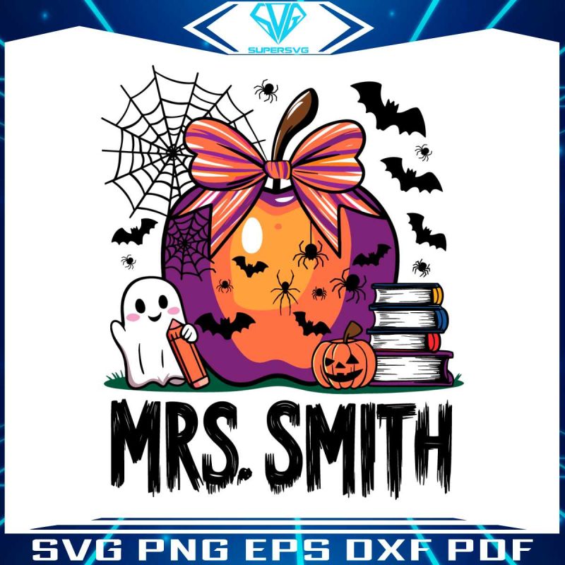 custom-spooky-teacher-apple-school-halloween-svg